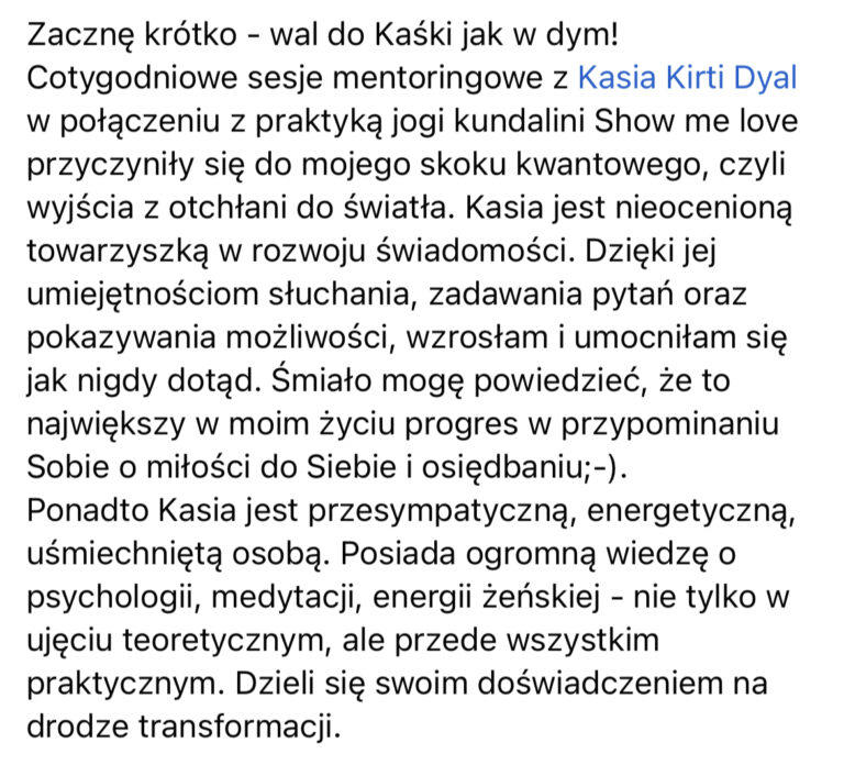 Kasia Mianowska opinie